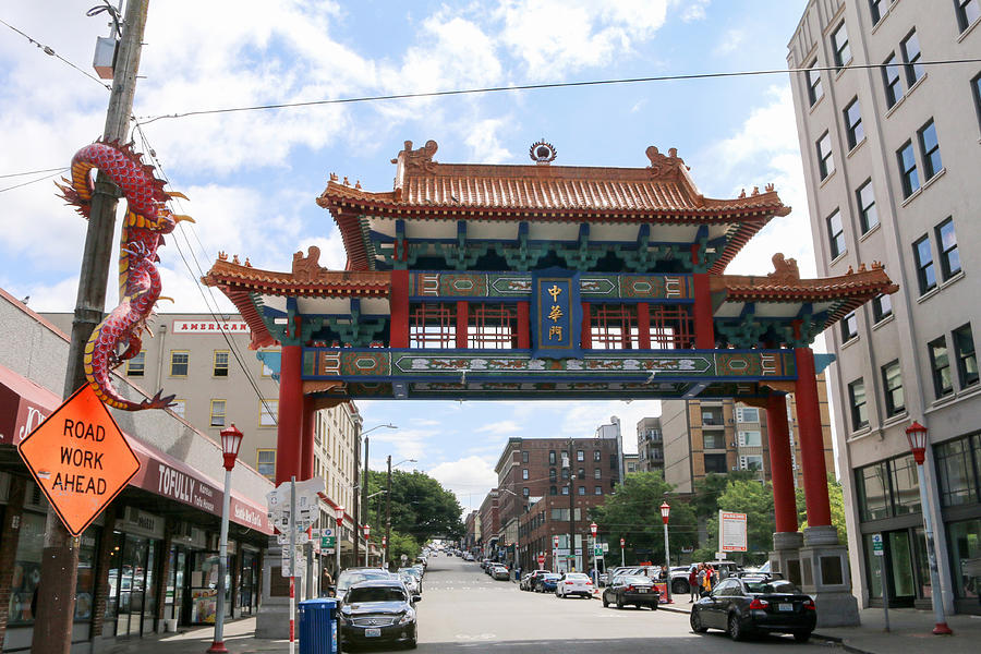 Seattle Chinatown Gate Photograph by Art Block Collections