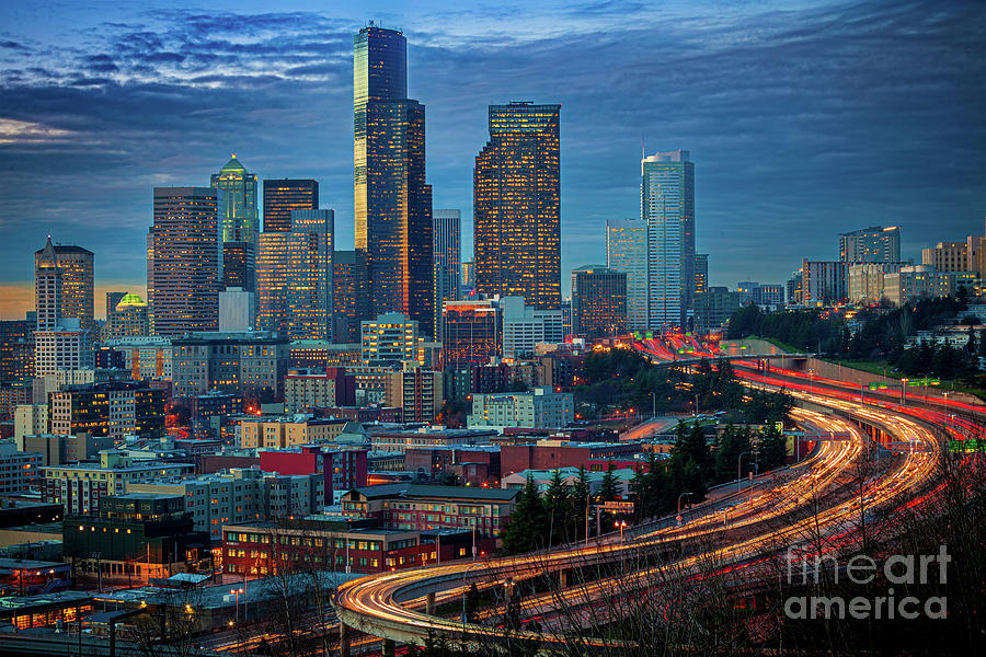 Seattle Blues Photograph by Inge Johnsson