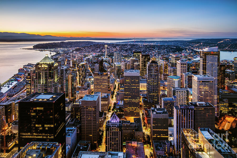 Seattle downtown Photograph by Matteo Colombo