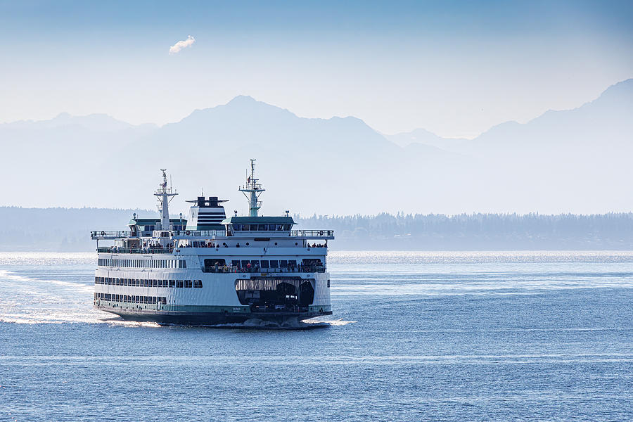 Seattle Photograph - Seattle Ferry Boat by Marla Brown