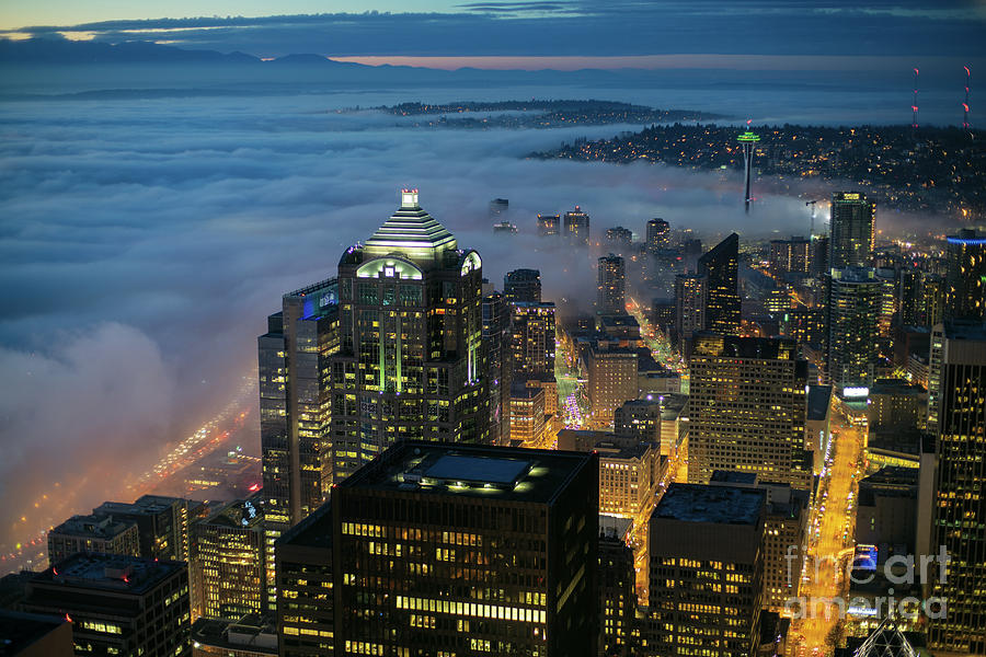 Seattle Fog Moves In Photograph