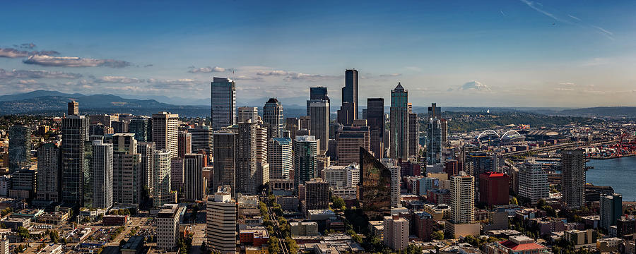 Seattle from the Space Needle Photograph by Ian Good