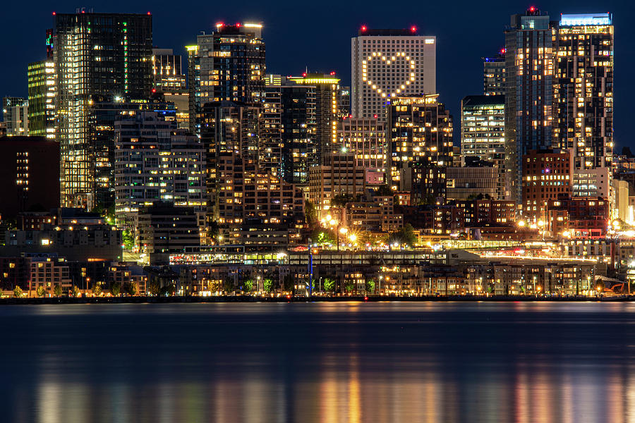 Seattle Hyatt Heart Skyline Photograph by Matt McDonald