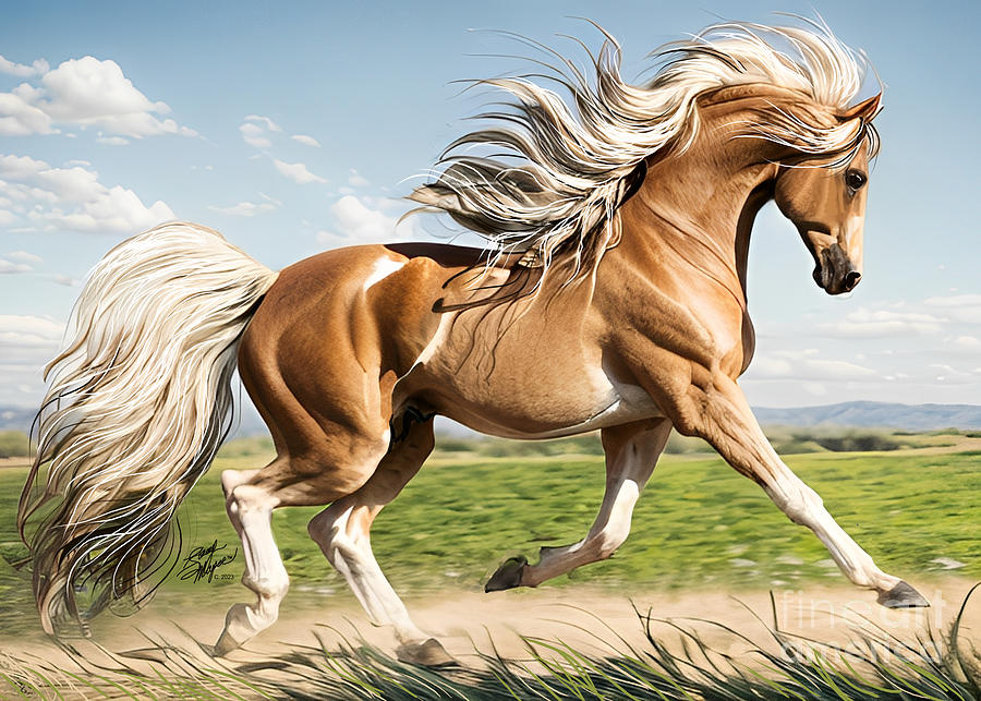 Seattle Joyful Horse Digital Art by Stacey Mayer