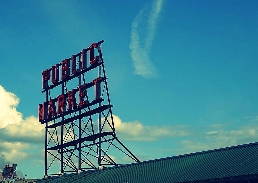 Seattle Photograph - Seattle Market by Laurie Perry