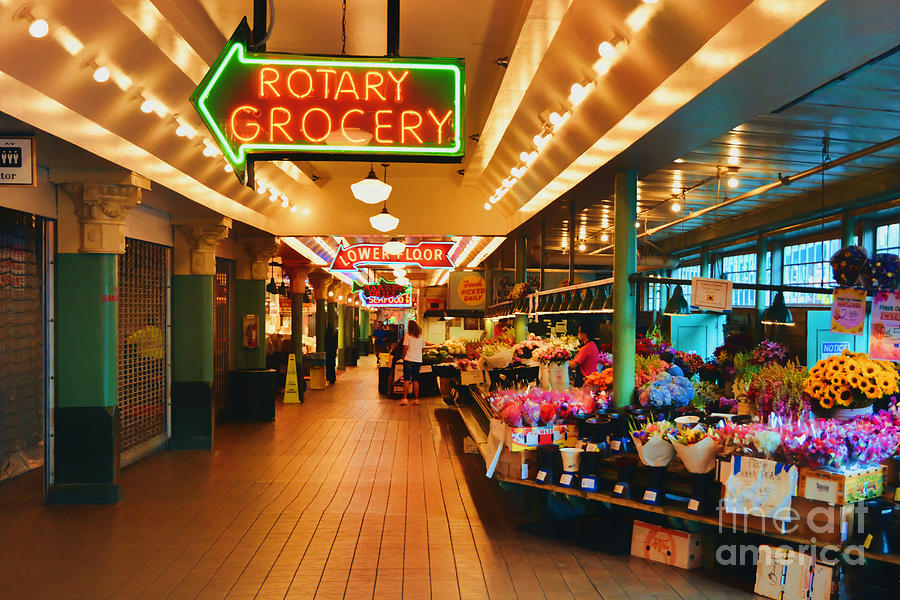 Seattle Market Photograph by Mel Steinhauer