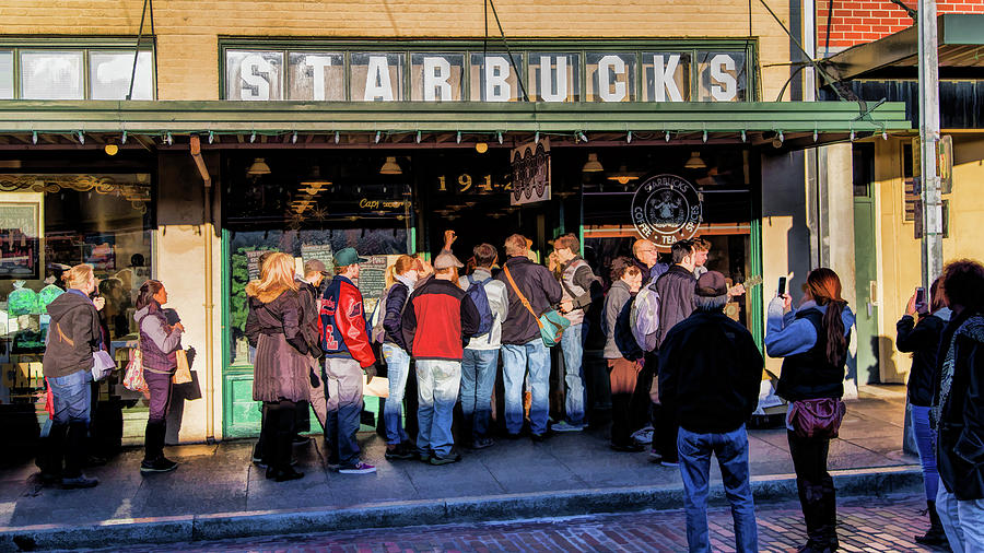 Seattle Original Starbucks Painting by Christopher Arndt