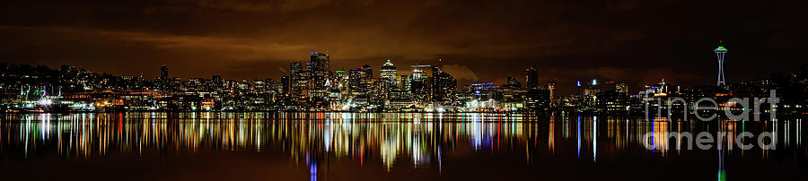 Seattle Panorama Photograph by Eddie Yerkish