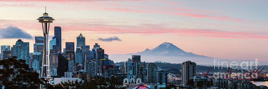 Seattle panoramic Photograph by Matteo Colombo