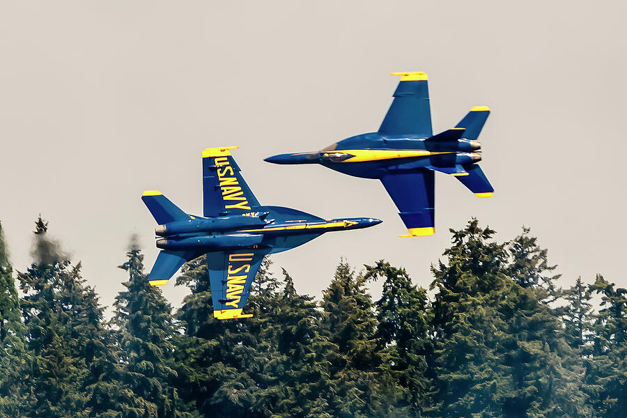 Seattle Seafair 2024 Blue Angels Solo Pilots by Monica Zaborac