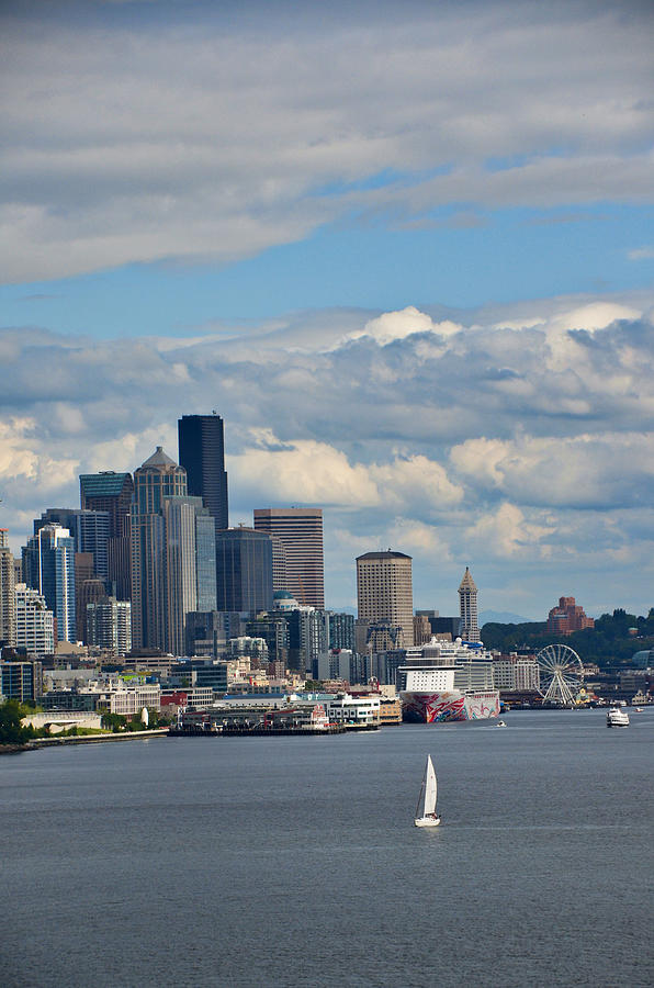 Seattle Skyline - 4 Photograph by Alex Vishnevsky