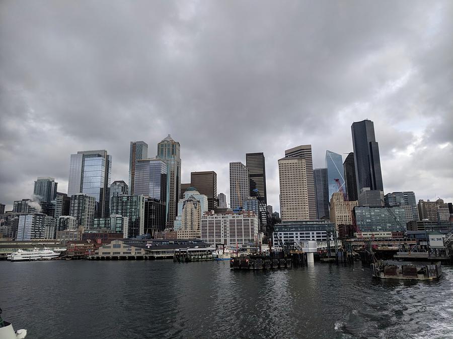 Seattle skyline from the water Photograph by Sandra McLachlan - Fine ...