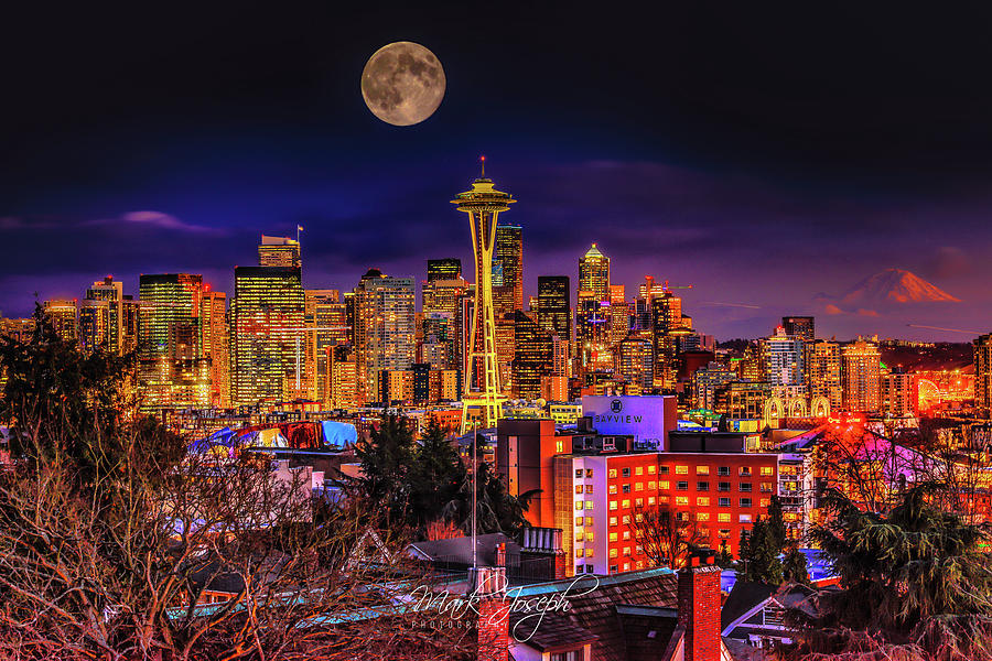 Seattle Skyline III Photograph by Mark Joseph