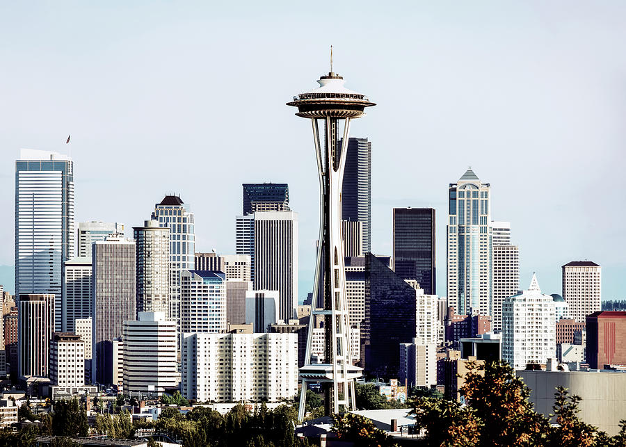 Seattle Photograph - Seattle skyline by Mango Art