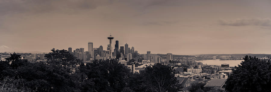 Seattle Skyline Panorama Photograph by Andrew Pacheco