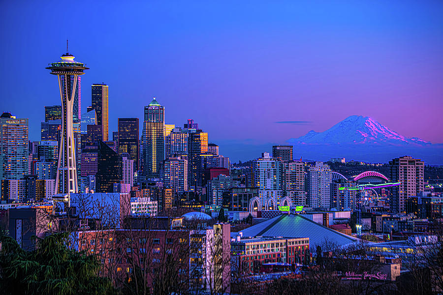 Seattle Sunset Photograph by William Zayas Cruz - Fine Art America