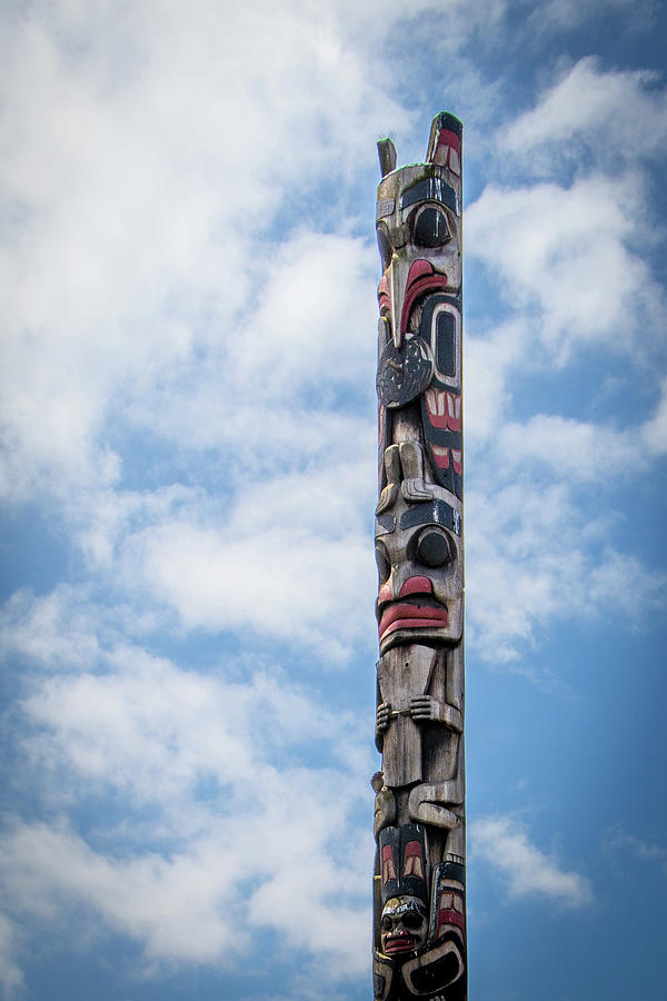 Seattle Totem Photograph by Gerri Bigler