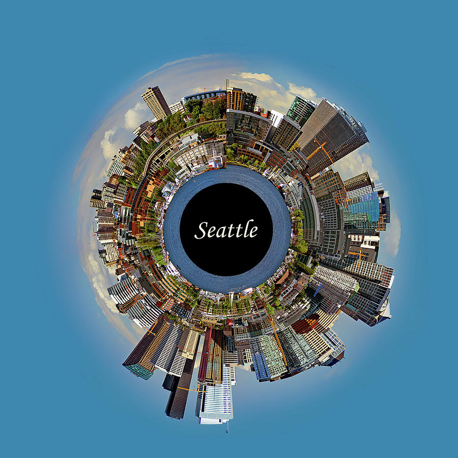Seattle Washington Skyline Globe Photograph by Nikolyn McDonald