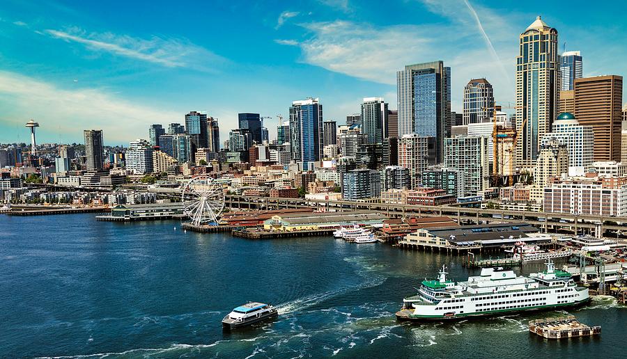 Seattle Waterfront Photograph by Mountain Dreams