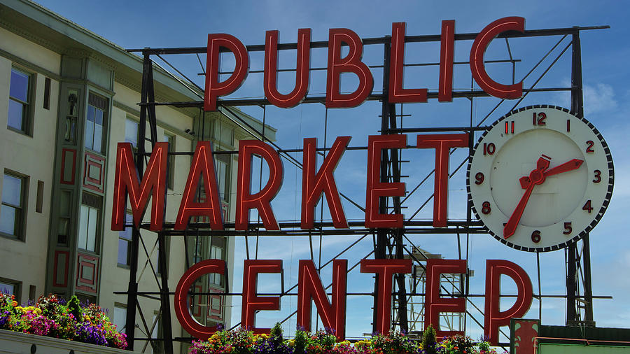 Seattles Public Market Photograph