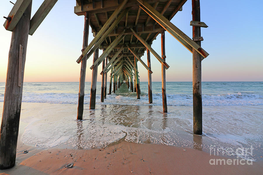 Seaview Pier on North Topsail Island North Carolina 1025 Photograph by Jack Schultz