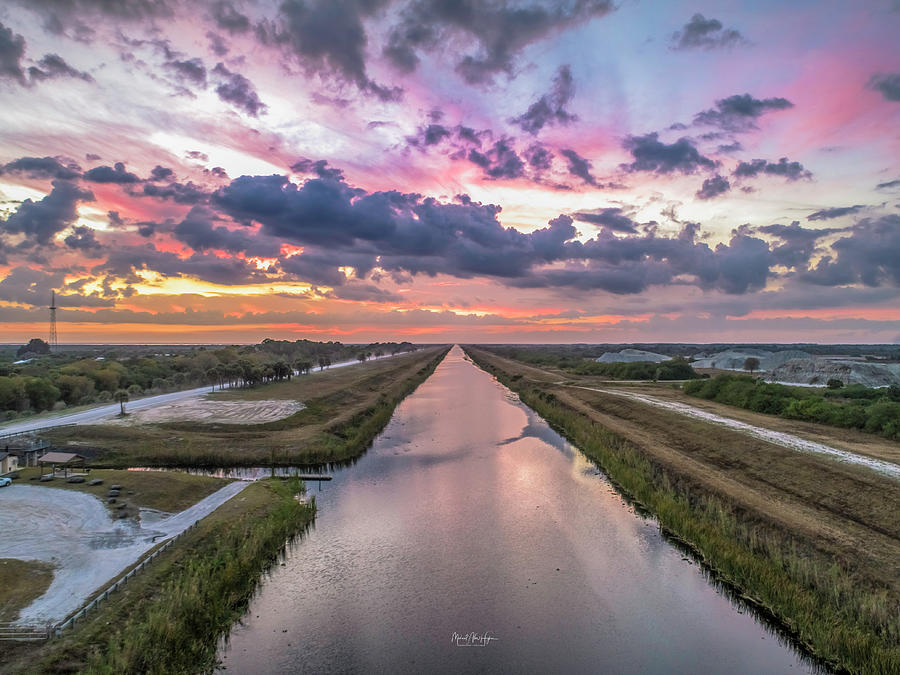 Sebastian River Sunset Photograph by Veterans Aerial Media LLC