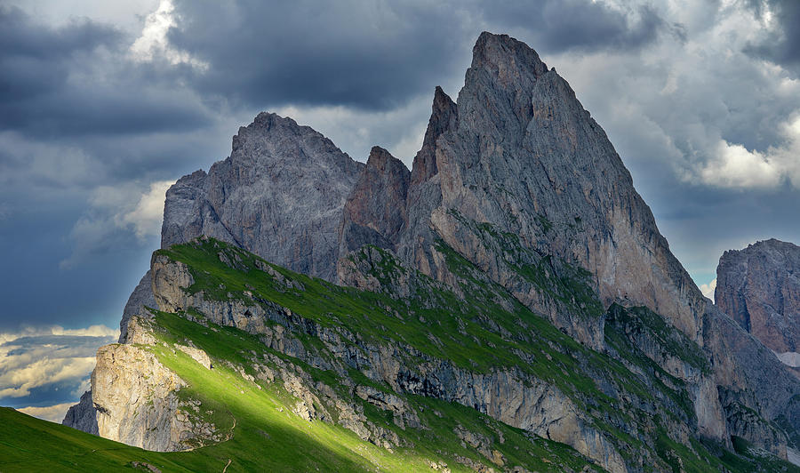 Seceda peaks North Italy Photograph by Mikhail Slutsky - Fine Art America