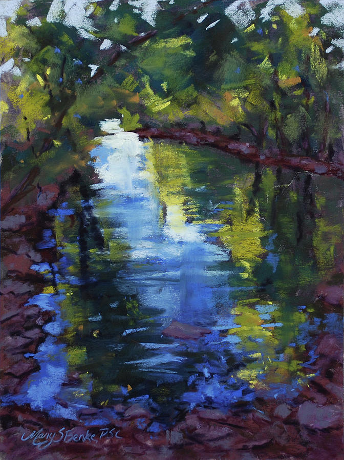 Secluded Cove Painting by Mary Benke