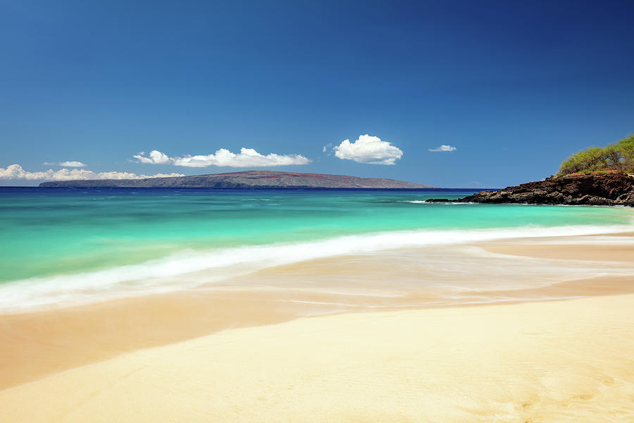 Secluded Paradise, A Maui Beach With A View Of Kahoolawe Photograph