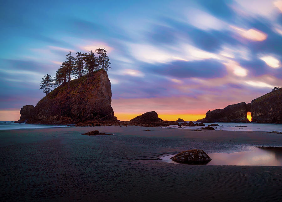 Second Beach Sunset Photograph by Hoa Pham - Fine Art America