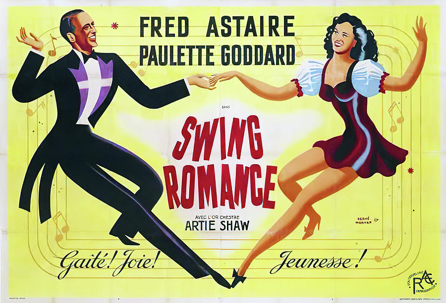 Second Chorus, with Fred Astaire and Paulette Godddard, 1940 Mixed Media by Movie World Posters