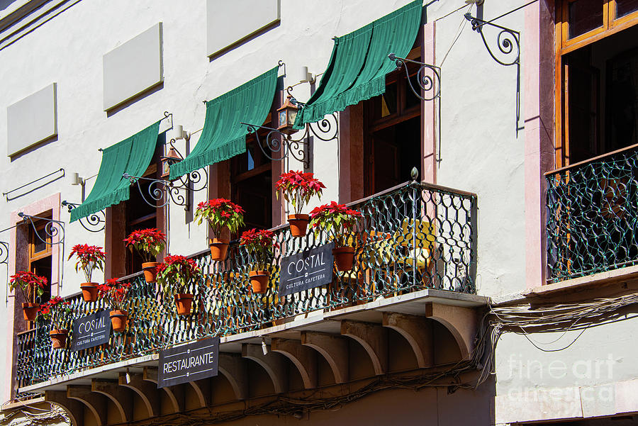 Second Floor Balcony in Guanajuato City Photograph by Bob Phillips