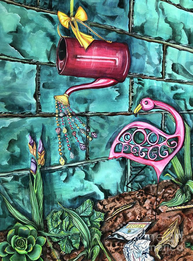 Watering Can Mixed Media - Second Season  by Amy Brown