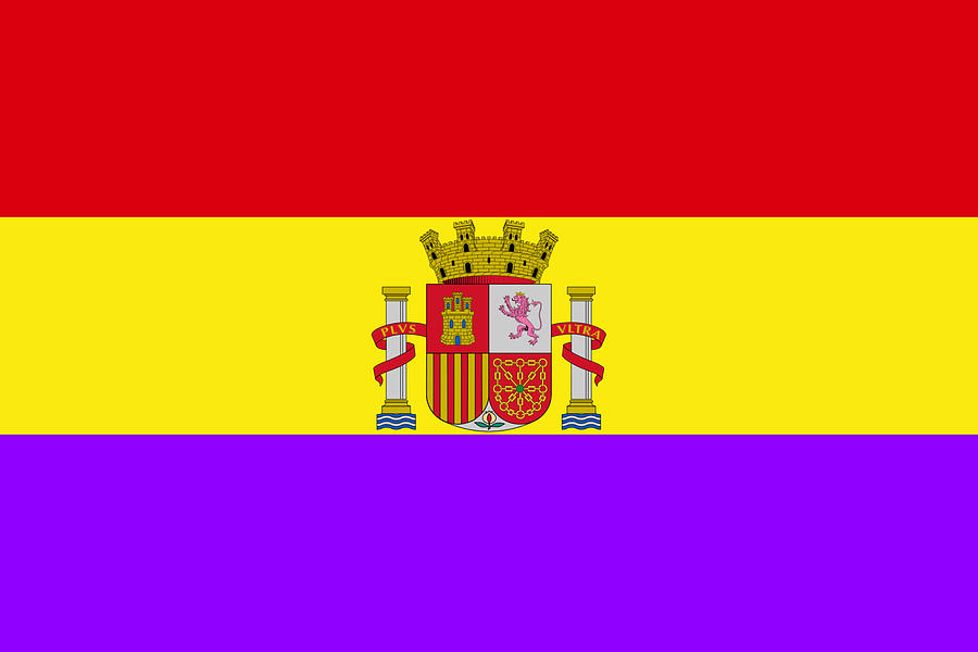 Second Spanish Republic Flag, 1931-1939 Digital Art by A Z - Fine Art ...