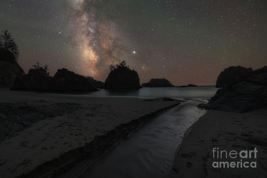 Secret Beach Milky Way Photograph by Michael Ver Sprill