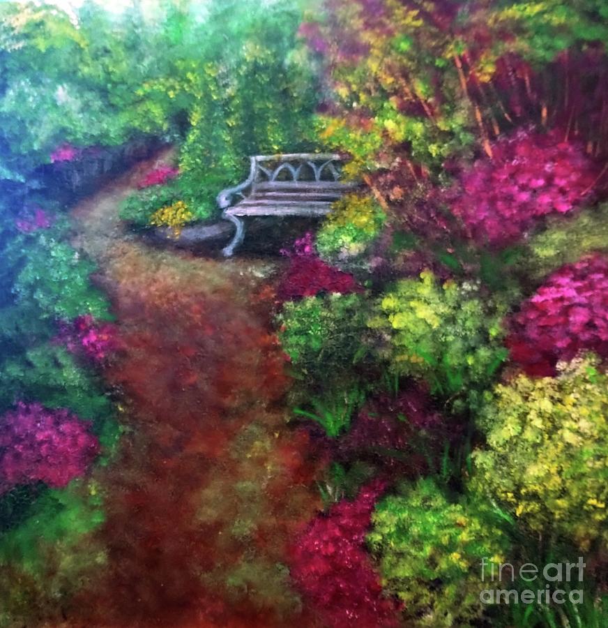 Flower Painting - Secret Garden 1 by Denise Ajaebo