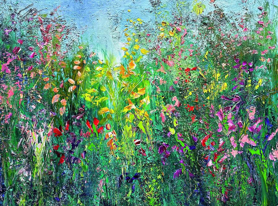 Abstract Painting - Secret Garden Redux by Julia S Powell