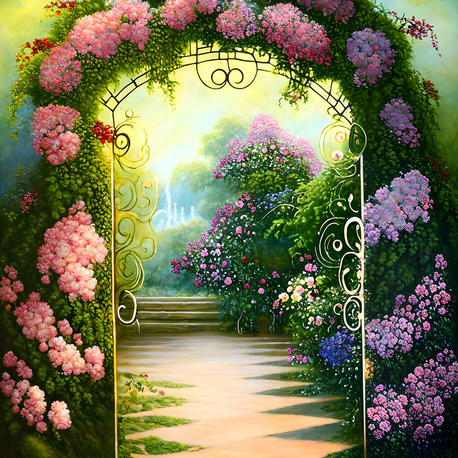 Secret Garden's Gate Digital Art by Evan Brown - Fine Art America