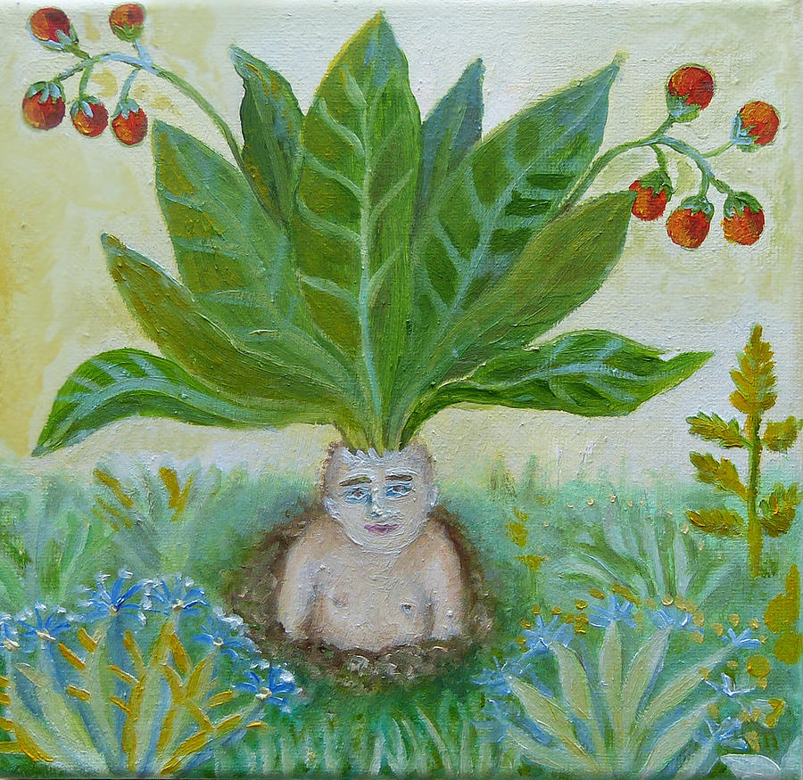 Secret of Garden Painting by Elzbieta Goszczycka