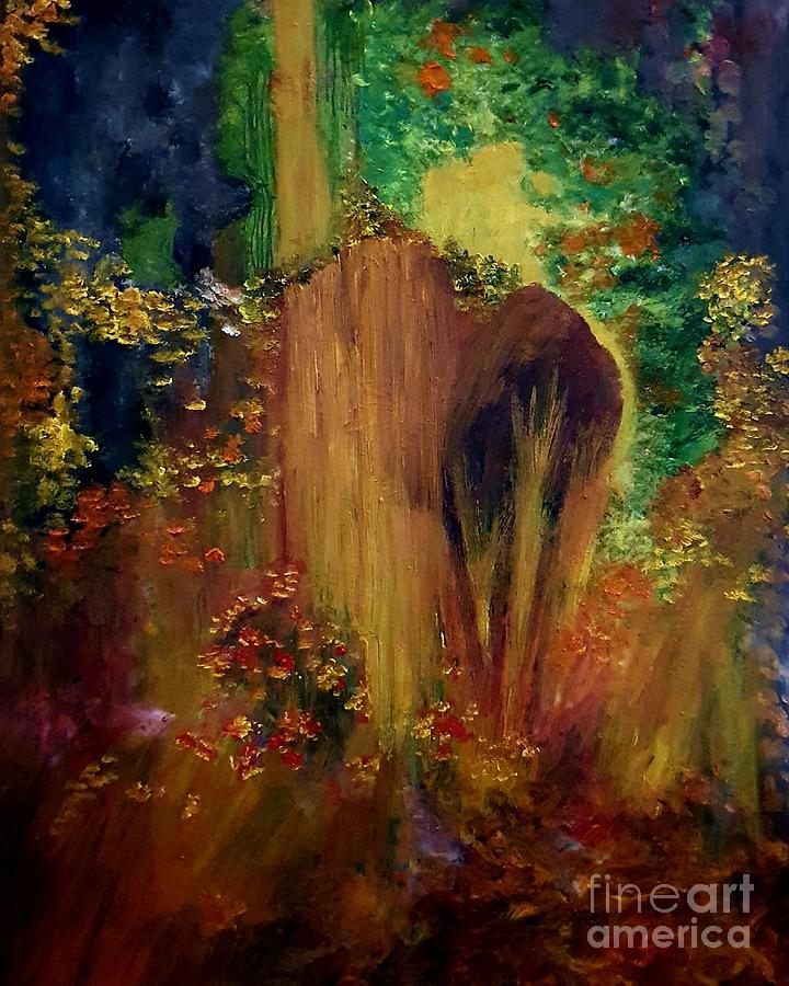 Secret Place In The Garden Painting
