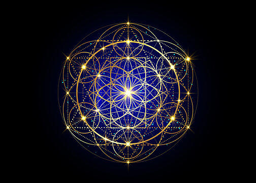 Secret Sacred Spiral Geometry Mystic Digital Art by Marie Jean ...