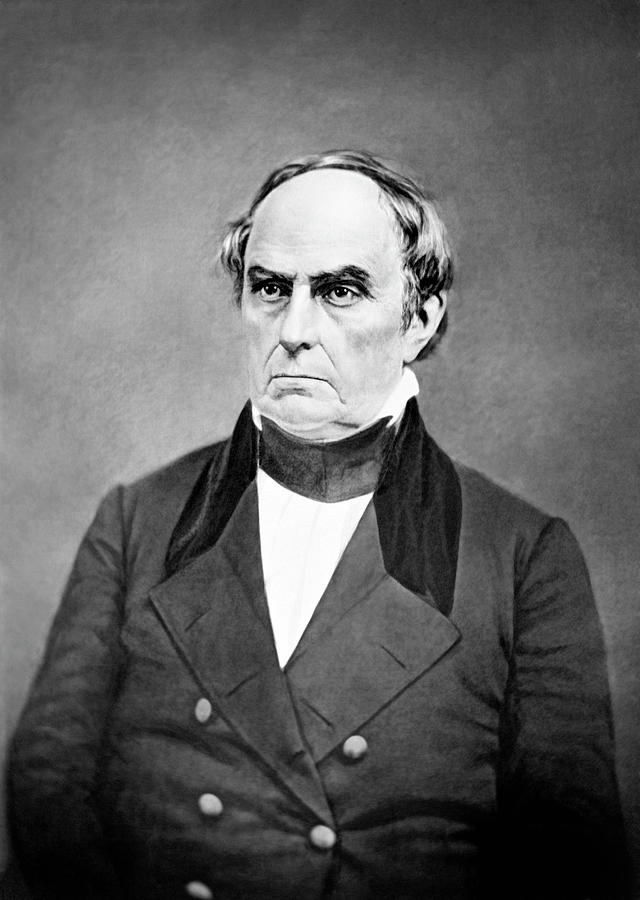 Secretary of State Daniel Webster Portrait Photograph by War Is Hell Store