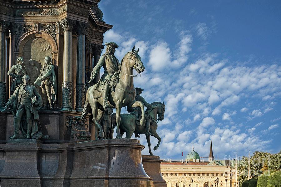 Section Of The Maria Theresia Monument, Vienna, Austria Photograph by Philip Preston