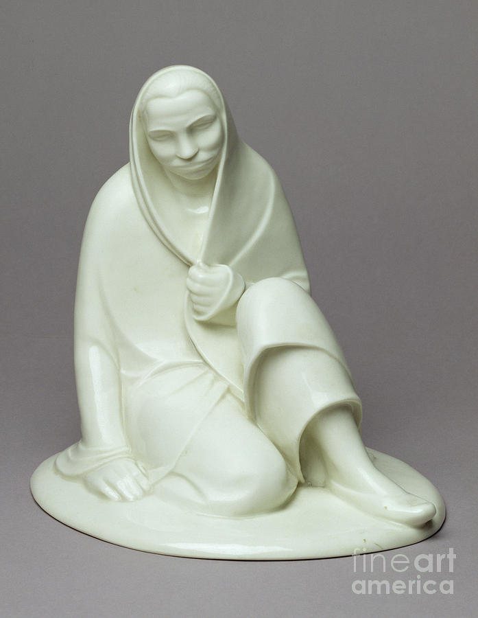 Sedentary Girl Sculpture by Ernst Barlach