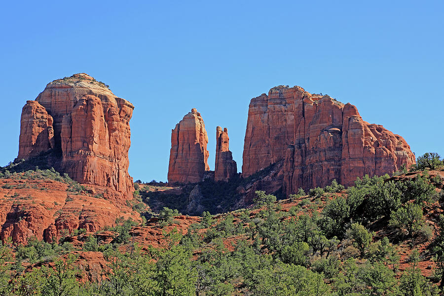 Sedona Arizona USA - Cathedral Rock Photograph by Richard Krebs