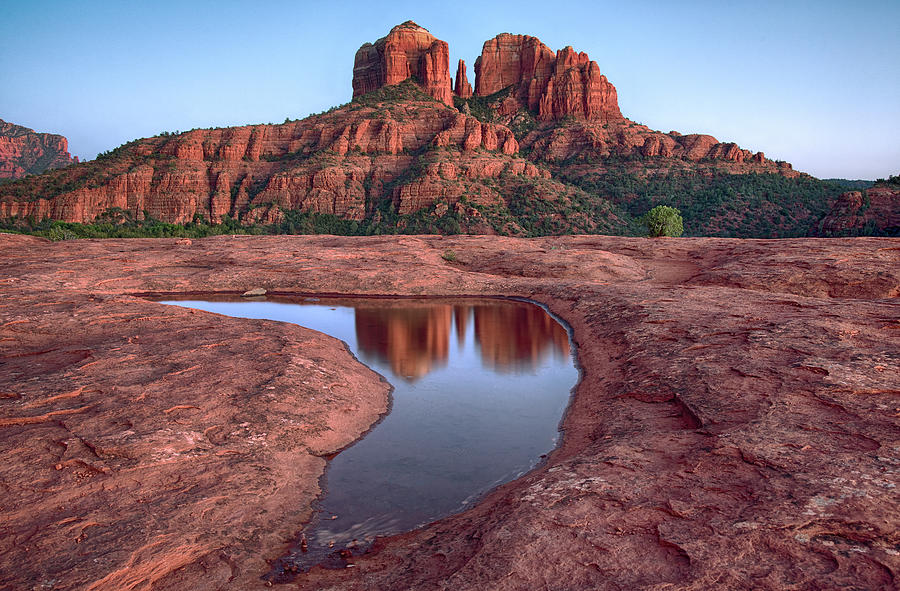 Sedona Photograph - Sedona Cathedral Red Rocks by Dave Dilli
