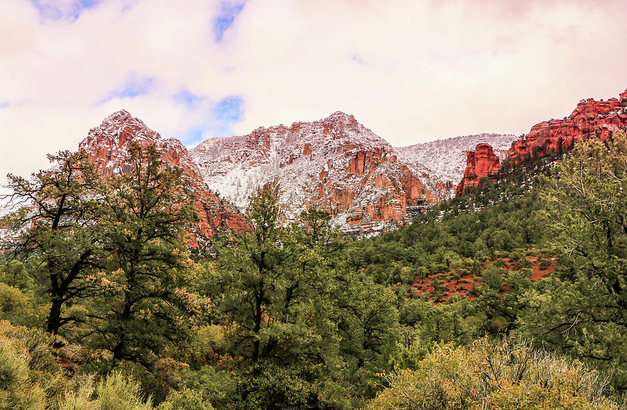 Sedona in the Snow 2 Photograph by Dawn Richards