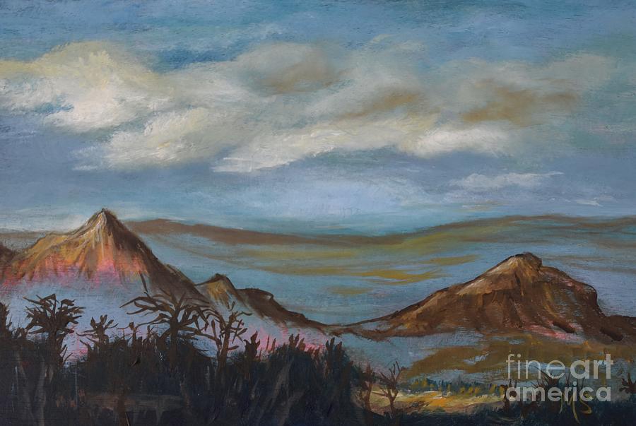 Sedona Mountains Painting by Monika Shepherdson