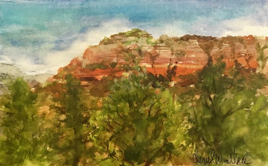 Sedona Summit Painting by Cheryl Wallace Sedona Summit Painting by Cheryl Wallace