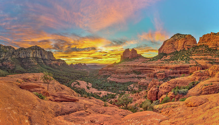 Sedona Sunset Photograph by David R Robinson - Fine Art America